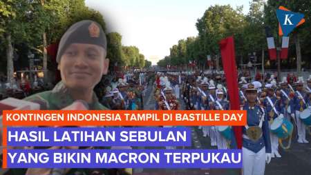 Pukau Presiden Macron di Bastille Day, Kontingen Indonesia Cuma Latihan Sebulan