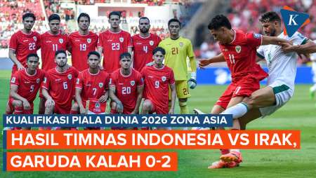 Hasil Timnas Indonesia Vs Irak 0-2: Dihukum Dua Penalti, Garuda Kalah