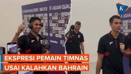 Pemain Timnas Semringah Usai Kalahkan Bahrain, Marselino Bergoyang