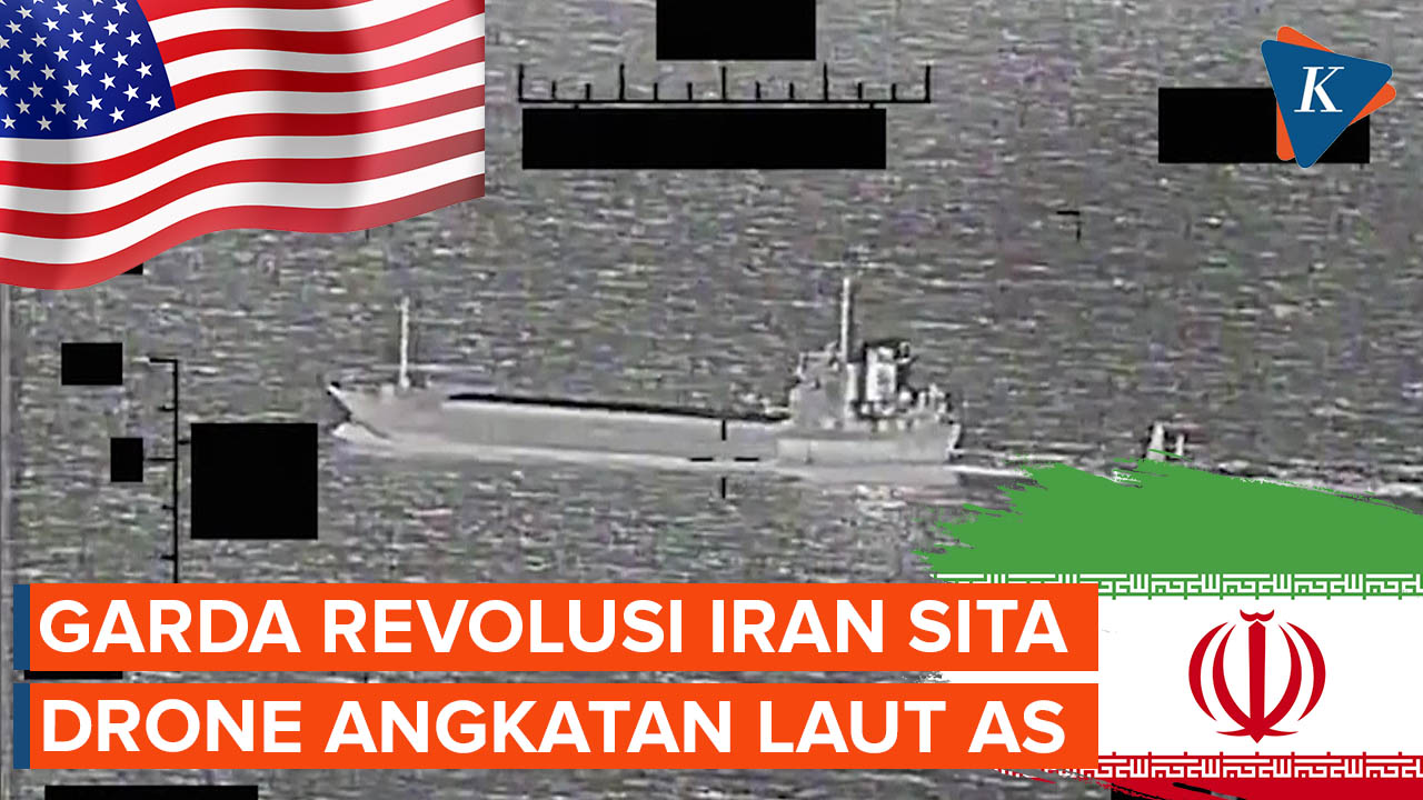 Garda Revolusi Iran Sita Drone Laut Angkatan Laut AS