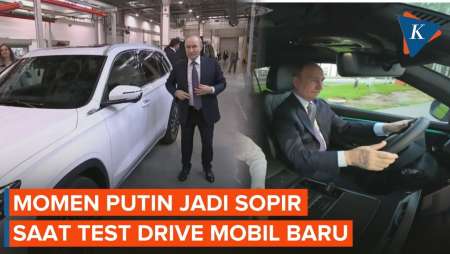 Candaan Putin Saat Jadi Sopir Test Drive Mobil Baru