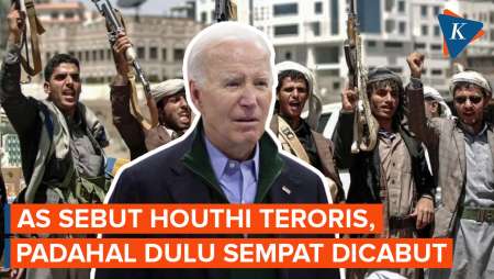 Biden Sebut Houthi Teroris Usai AS-Inggris Serang Yaman