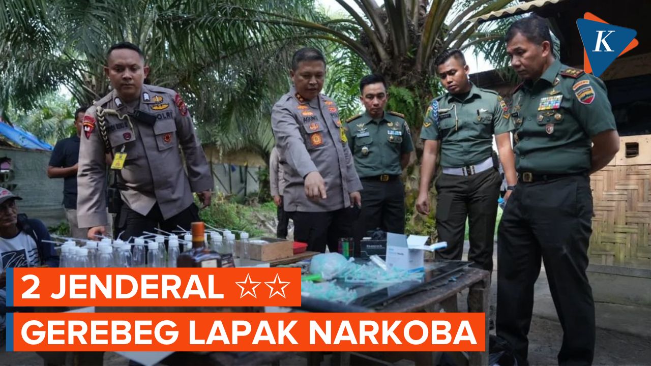 Jenderal Bintang 2 Turun Langsung Gerebeg Lapak Judi dan Sarang Narkoba