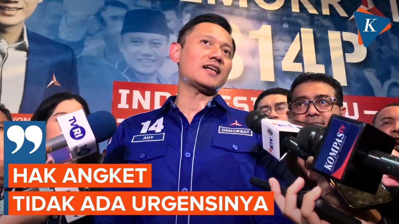 AHY Tegaskan Demokrat Tolak Hak Angket, Sebut Tidak Ada Urgensinya