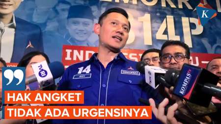 AHY Tegaskan Demokrat Tolak Hak Angket, Sebut Tidak Ada Urgensinya