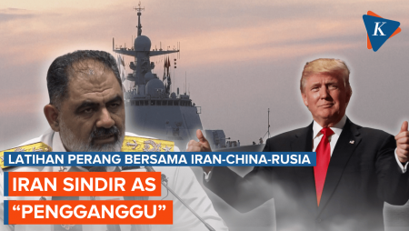 Unjuk Kekuatan Tempur Bersama China-Rusia, Iran Sindir AS