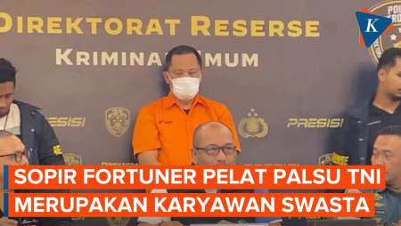 Polisi Sebut Sopir Fortuner yang Pakai Pelat Palsu TNI Adalah Karyawan Swasta