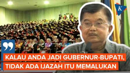 Pejabat Negara Tak Mau Tunjukkan Ijazah, JK: Anda Memalukan!