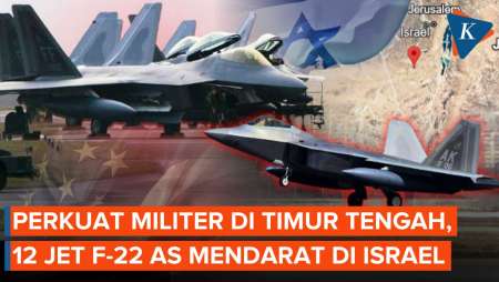 12 Jet Tempur Tercanggih AS Mendarat Di Israel, Bersiap Bombardir Iran?