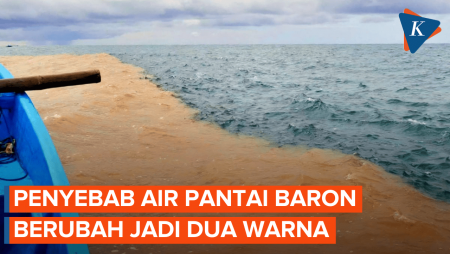 Fenomena Air Pantai Baron Gunungkidul Berubah Jadi Dua Warna, Apa Penyebabnya?
