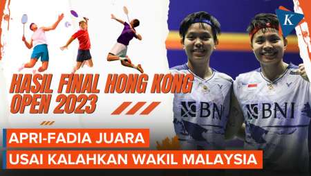 Hasil Hongkong Open 2023: Kemenangan Ganda Putri Indonesia Apri-Fadia