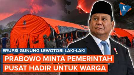 Prabowo Beri Instruksi dari AS, Minta Menteri Kompak Tangani Erupsi Gunung Lewotobi Laki-laki