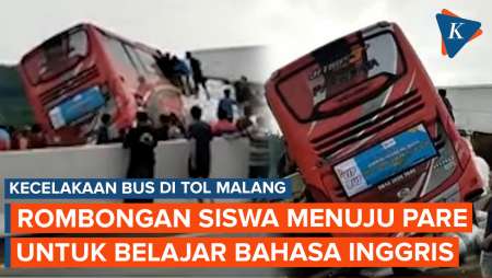 Kecelakaan Bus di Tol Malang, Rombongan Hendak ke Pare untuk Belajar Bahasa Inggris