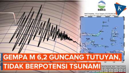 Gempa Magnitudo 6,2 Guncang Tutuyan Sulawesi Timur