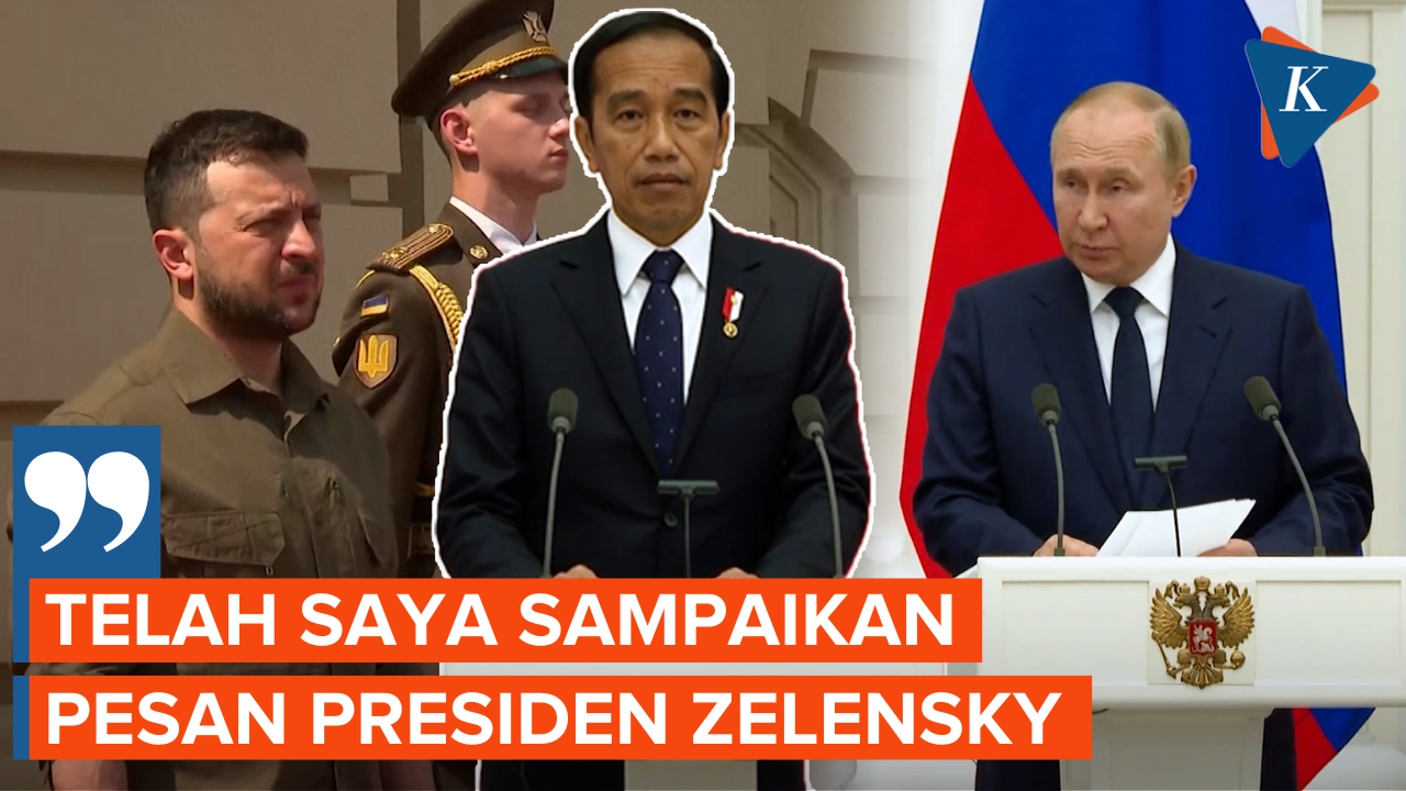 Presiden Jokowi Telah Sampaikan Pesan Presiden Zelensky untuk Presiden Putin