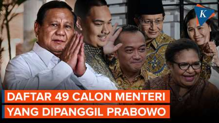 Berikut Daftar 49 Calon Menteri yang Diundang Prabowo Subianto di Kertanegara