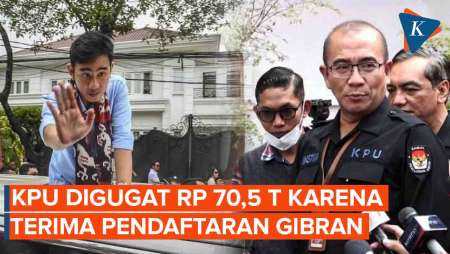 Terima Pendaftaran Cawapres Gibran, KPU Digugat Rp 70,5 Triliun