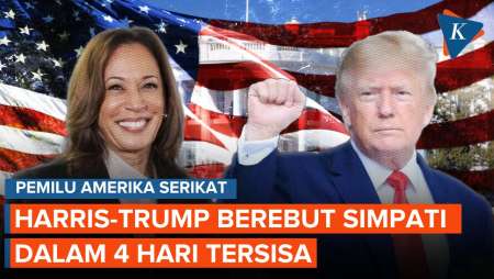 Kamala Harris dan Donald Trump Bersaing Ketat di Negara Bagian Penentu