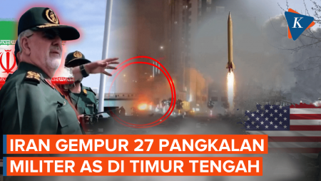 Iran Balas Kematian Khamenei, "Hujan" Rudal Gempur 27 Pangkalan Militer AS Di Timur Tengah