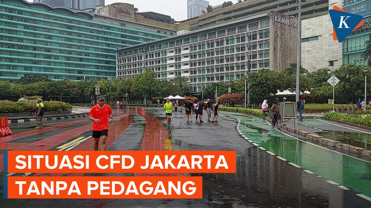 Begini Kondisi Car Free Day Jakarta Tanpa Pedagang