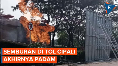 Setelah Dua Bulan Berkobar, Semburan Api di Rest Area Tol Cipali Padam