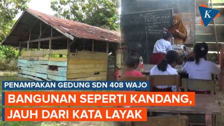 Miris, Penampakan Gedung SD di Wajo Mirip Kandang Ternak