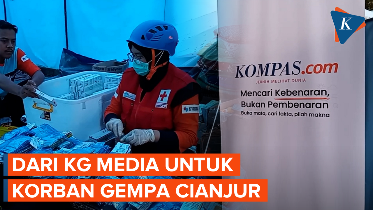 KG Media Peduli Korban Gempa Cianjur, Beri Bntuan hingga Layanan Kesehatan