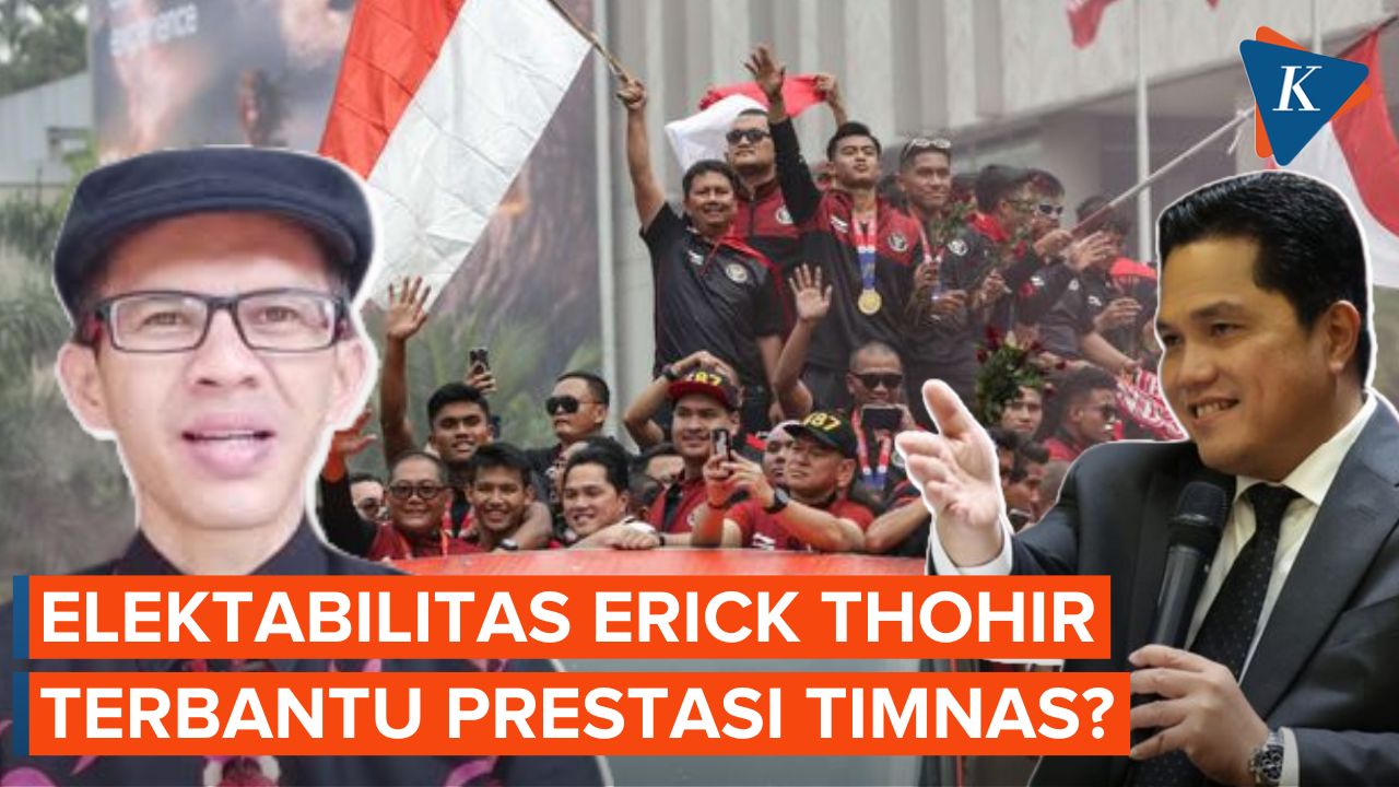 Elektabilitas Erick Thohir jadi Cawapres Naik, Imbas Kesuksesan Timnas?