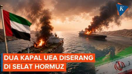 UEA Tuduh Iran Serang Dua Kapal Tanker Minyak Di Selat Hormuz