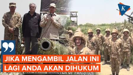 Berdiri di Atas Tank, PM Pakistan Kirim Peringatan ke Narendra Modi