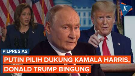 Respons Donald Trump soal Putin Pilih Dukung Kamala Harris pada…