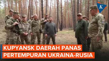 Zelensky Kunjungi Kupyansk, Cek Tank Pemberian dari Amerika Serikat