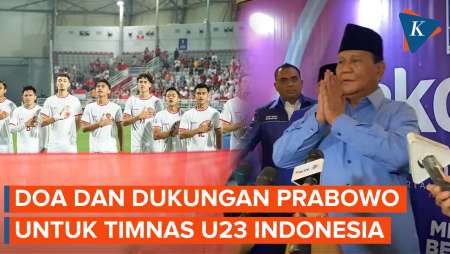 Prabowo Beri Semangat dan Doakan Timnas U23 Indonesia Menang Lawan Guinea