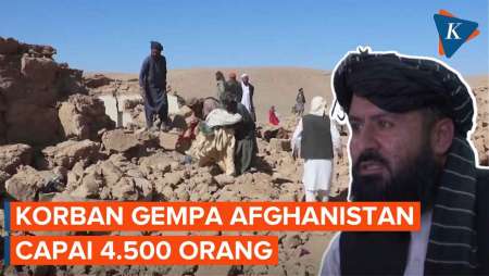 Gempa Afghanistan Tewaskan 4.500 Orang, Pencarian Korban dengan Tangan Kosong