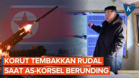 “Ganggu” Pertemuan Militer AS-Korsel, Korut Tembakan Rudal Balistik