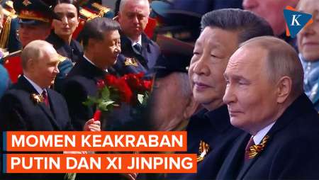 Akrab, Xi Jinping “Nggak Jauh-jauh” dari Putin di Hari Kemenangan Rusia