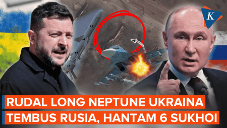 Rudal Long Neptune Ukraina Tembus Rusia, Hantam 6 Jet Sukhoi, 4 Hancur