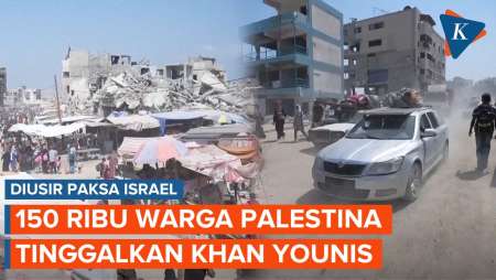 Diusir Israel, 150 Ribu Warga Palestina Terpaksa Pergi dari Khan Younis