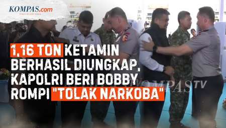 [FULL] Momen Kapolri Beri Bobby Rompi "Tolak Narkoba" Saat Ungkap Penyelundupan 1,16 Ton Narkotika