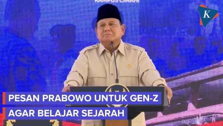 Prabowo: Belajar Sejarah, Jangan Ulangi Kesalahan Pendahulu-pendahulu Kita
