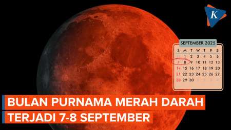 Bulan Purnama Merah Darah ‘Blood Moon’, Hiasi Langit 7-8 September