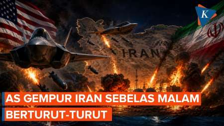 Sebelas Malam Berturut-turut AS Serang Iran, Ledakan Terdengar Di Teheran Hingga Tabriz