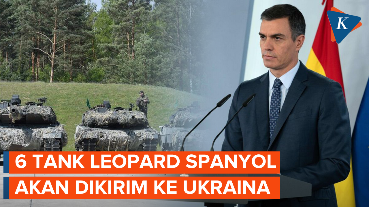 Spanyol Akan Kirim 6 Tank Leopard ke Ukraina