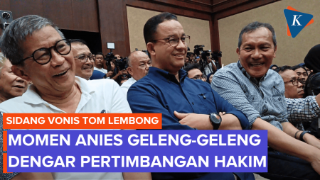 Momen Anies Baswedan Geleng-geleng Dengar Ucapan Hakim di Sidang Tom Lembong