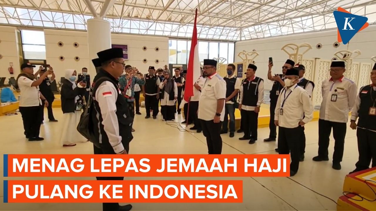 Menteri Agama Yaqut Cholil Lepas Jemaah Indonesia Pulang ke Tanah Air