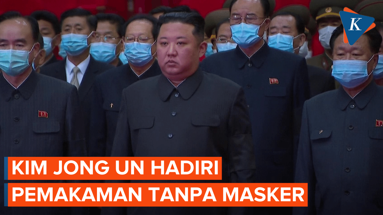 Tanpa Masker, Kim Jong Un Hadiri Pemakaman Di Tengah Kondisi COVID