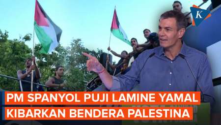 PM Sanchez Puji Lamine Yamal Kibarkan Bendera Palestina, Israel "Panas"