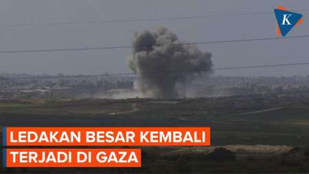 Ledakan Besar Terjadi di Gaza, Israel Terus Kirim Pasukan dan Tank