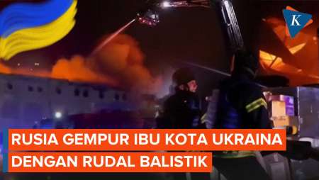 Rusia Bombardir Ibu Kota Ukraina dengan Rudal Balistik