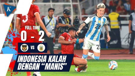 Hasil Indonesia Vs Argentina 0-2: Asnawi Kantongi Garnacho, Arhan Repotkan Martinez